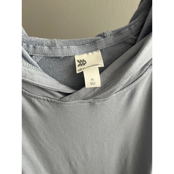 All In Motion Modal Hooded Sweatshirt in Light Blue Size XL - Picture 5 of 8